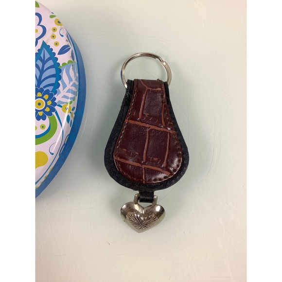 Brighton Heart and Angel Leather Keychain in presentation box EUC - Picture 5 of 12
